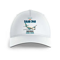 Thumbnail for Saab 340B - Twin props. Double charm. design on white printed hat