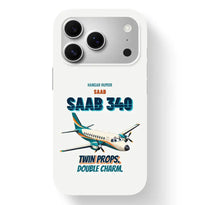 Thumbnail for Saab 340B - Twin props. Double charm. design on white magsafe iphone 17 pro