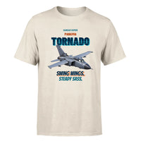 Thumbnail for Panavia Tornado GR4 - Swing wings. Steady sass. - Premium T-Shirt design on beige premium t shirt