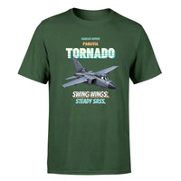 Thumbnail for Panavia Tornado GR4 - Swing wings. Steady sass. - Premium T-Shirt design on darkgreen premium t shirt