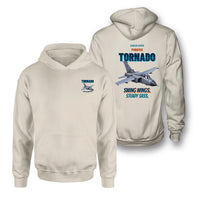 Thumbnail for Panavia Tornado GR4 - Swing wings. Steady sass. - Double-Side Hoodie design on khaki double side hoodie