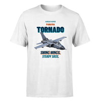 Thumbnail for Panavia Tornado GR4 - Swing wings. Steady sass. - Premium T-Shirt design on white premium t shirt