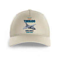 Thumbnail for Panavia Tornado GR4 - Swing wings. Steady sass. design on beige printed hat