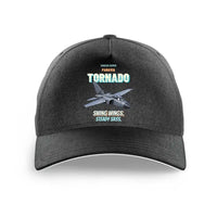 Thumbnail for Panavia Tornado GR4 - Swing wings. Steady sass. design on black printed hat