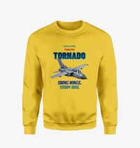 Thumbnail for Panavia Tornado GR4 - Swing wings. Steady sass. design on yellow sweatshirt