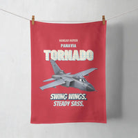 Thumbnail for Panavia Tornado GR4 - Swing wings. Steady sass. design on red towel
