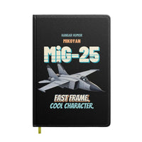 Thumbnail for Mikoyan MiG-25 Foxbat - Fast frame. Cool character. design on black notebook