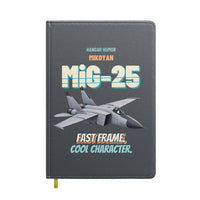 Thumbnail for Mikoyan MiG-25 Foxbat - Fast frame. Cool character. design on gray notebook