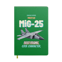 Thumbnail for Mikoyan MiG-25 Foxbat - Fast frame. Cool character. design on green notebook