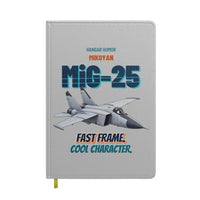 Thumbnail for Mikoyan MiG-25 Foxbat - Fast frame. Cool character. design on light gray notebook