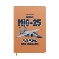 Thumbnail for Mikoyan MiG-25 Foxbat - Fast frame. Cool character. design on orange notebook