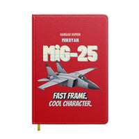 Thumbnail for Mikoyan MiG-25 Foxbat - Fast frame. Cool character. design on red notebook