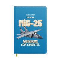Thumbnail for Mikoyan MiG-25 Foxbat - Fast frame. Cool character. design on turquoise notebook