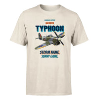 Thumbnail for Hawker Typhoon Mk IB - Storm name. Sunny game. - Premium T-Shirt design on beige premium t shirt