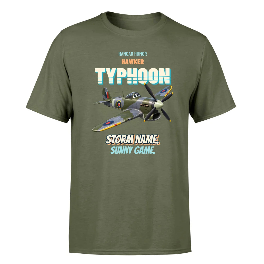Hawker Typhoon Mk IB - Storm name. Sunny game. - Premium T-Shirt design on greenarmy premium t shirt
