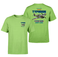 Thumbnail for Hawker Typhoon Mk IB - Storm name. Sunny game. - Double-Side T-Shirt design on lightgreen double side t shirt