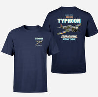 Thumbnail for Hawker Typhoon Mk IB - Storm name. Sunny game. - Double-Side T-Shirt design on navyblue double side t shirt