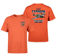 Thumbnail for Hawker Typhoon Mk IB - Storm name. Sunny game. - Double-Side T-Shirt design on orange double side t shirt