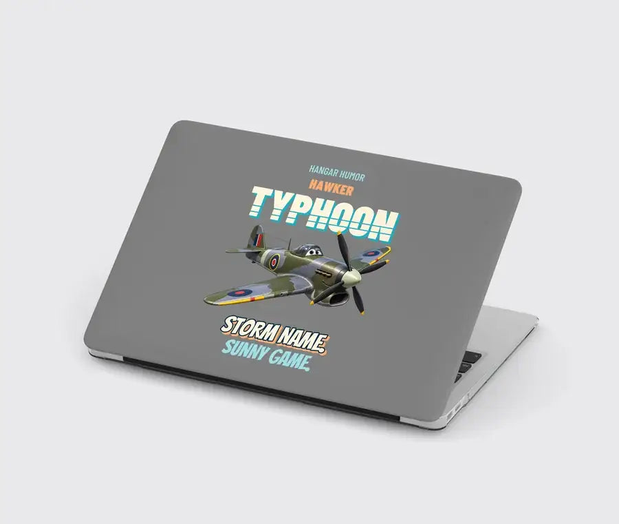 Hawker Typhoon Mk IB - Storm name. Sunny game. design on gray MacBook case