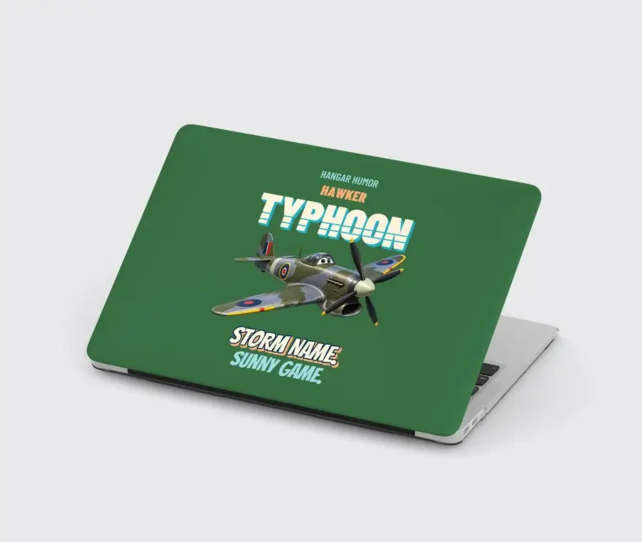 Hawker Typhoon Mk IB - Storm name. Sunny game. design on green MacBook case