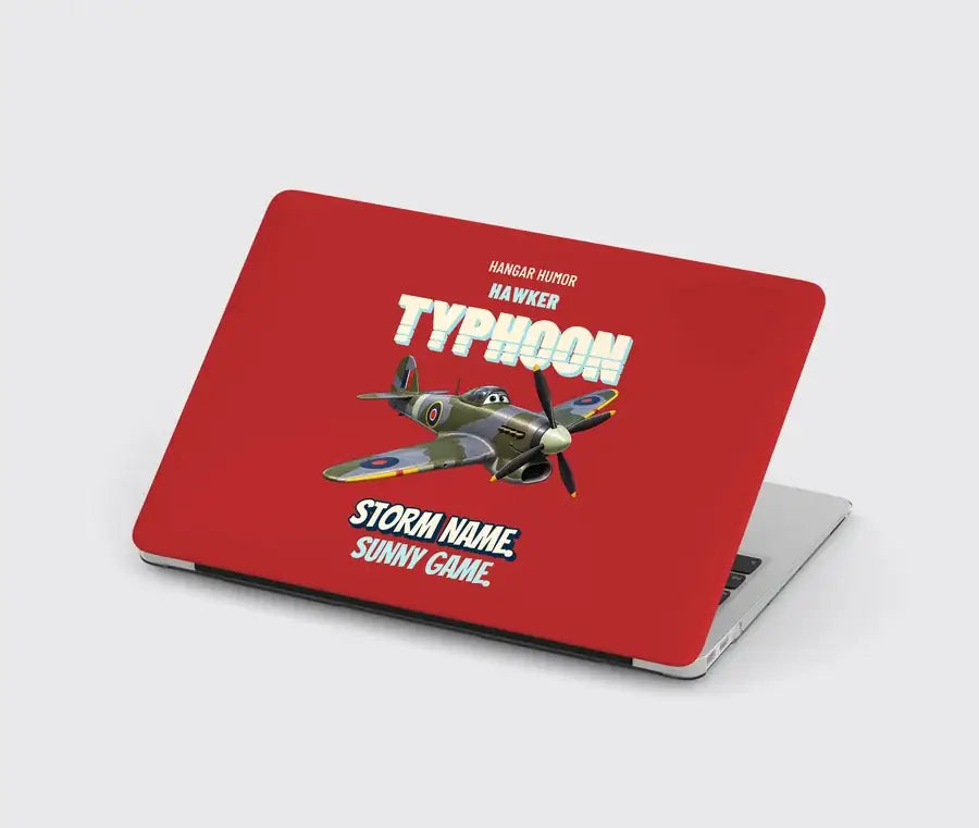 Hawker Typhoon Mk IB - Storm name. Sunny game. design on red MacBook case