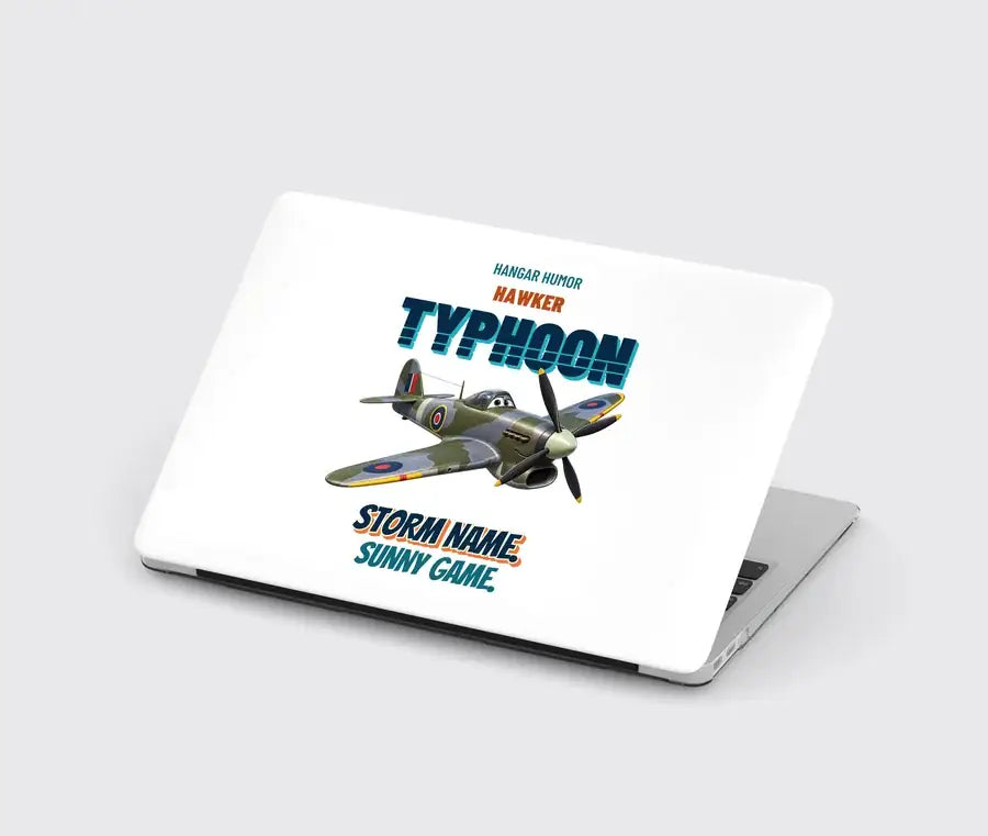 Hawker Typhoon Mk IB - Storm name. Sunny game. design on white MacBook case