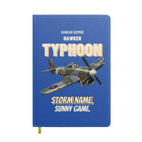 Thumbnail for Hawker Typhoon Mk IB - Storm name. Sunny game. design on blue notebook