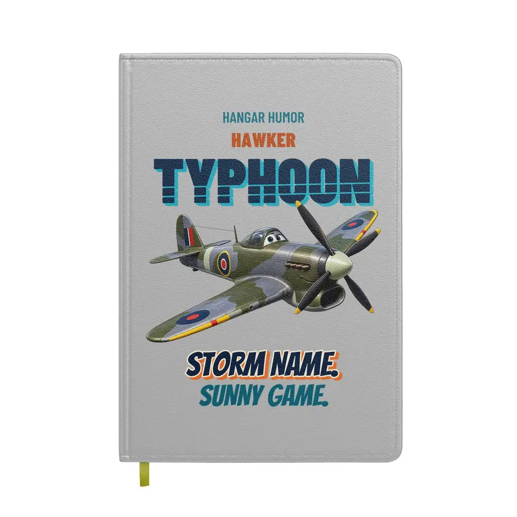 Hawker Typhoon Mk IB - Storm name. Sunny game. design on light gray notebook