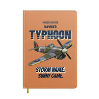 Thumbnail for Hawker Typhoon Mk IB - Storm name. Sunny game. design on orange notebook