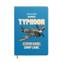 Thumbnail for Hawker Typhoon Mk IB - Storm name. Sunny game. design on turquoise notebook