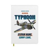 Thumbnail for Hawker Typhoon Mk IB - Storm name. Sunny game. design on white notebook