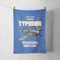 Thumbnail for Hawker Typhoon Mk IB - Storm name. Sunny game. design on blue towel