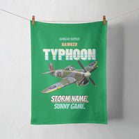 Thumbnail for Hawker Typhoon Mk IB - Storm name. Sunny game. design on green towel