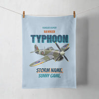 Thumbnail for Hawker Typhoon Mk IB - Storm name. Sunny game. design on light blue towel