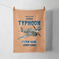 Thumbnail for Hawker Typhoon Mk IB - Storm name. Sunny game. design on orange towel