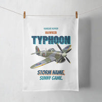 Thumbnail for Hawker Typhoon Mk IB - Storm name. Sunny game. design on white towel
