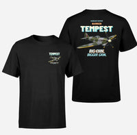Thumbnail for Hawker Tempest Mk V - Big chin. Bigger grin. - Double-Side T-Shirt design on black double side t shirt