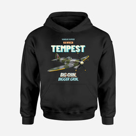 Single-Side Printing — Hawker Tempest Mk V - Big chin. Bigger grin. Hoodies