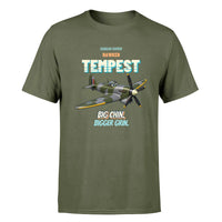 Thumbnail for Hawker Tempest Mk V - Big chin. Bigger grin. - Premium T-Shirt design on greenarmy premium t shirt