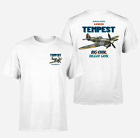 Thumbnail for Hawker Tempest Mk V - Big chin. Bigger grin. - Double-Side T-Shirt design on white double side t shirt