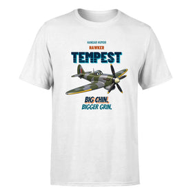 Single-Side Printing — Hawker Tempest Mk V - Big chin. Bigger grin. T-Shirts