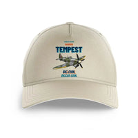 Thumbnail for Hawker Tempest Mk V - Big chin. Bigger grin. design on beige printed hat