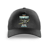 Thumbnail for Hawker Tempest Mk V - Big chin. Bigger grin. design on black printed hat