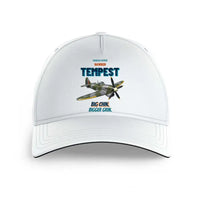 Thumbnail for Hawker Tempest Mk V - Big chin. Bigger grin. design on white printed hat