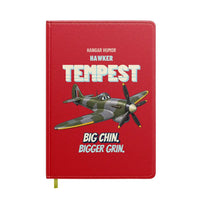 Thumbnail for Hawker Tempest Mk V - Big chin. Bigger grin. design on red notebook