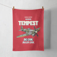 Thumbnail for Hawker Tempest Mk V - Big chin. Bigger grin. design on red towel
