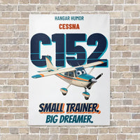 Thumbnail for Cessna 152 - Small trainer. Big dreamer. vertical canvas print - no frame - white background