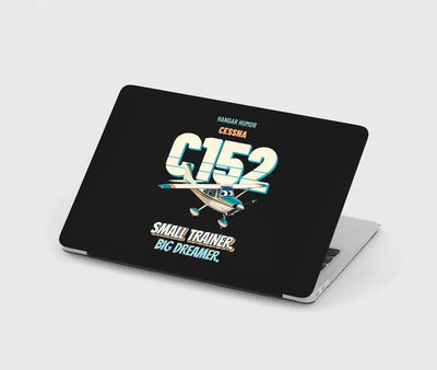 Cessna 152 - Small trainer. Big dreamer. design on black MacBook case