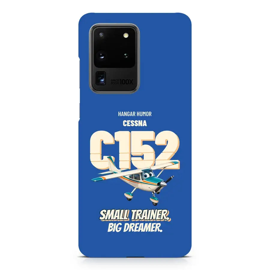 Cessna 152 - Small trainer. Big dreamer. design on blue samsung case