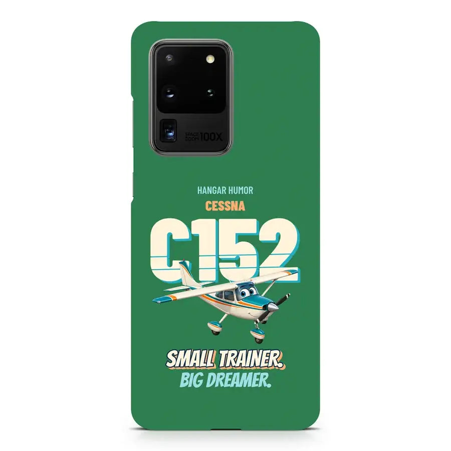 Cessna 152 - Small trainer. Big dreamer. design on green samsung case